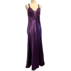 Victoria’s Secret gold label eggplant maxi slip